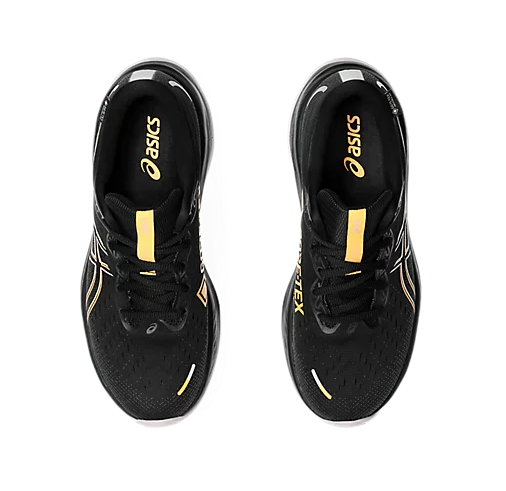 asics black gold shoes