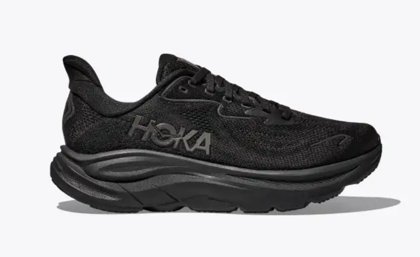 Hoka Clifton 10 Wide Mens Running Shoes Size 13 2E Triple Black Athletic Sneaker Size 13 - Hoka One One HOKA Clifton 10 Triple Black for sale  main image 4
